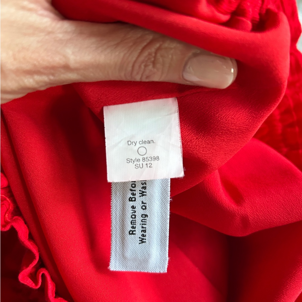 J. Crew red paperbag mini skirt, size 4 - Picture 13 of 13